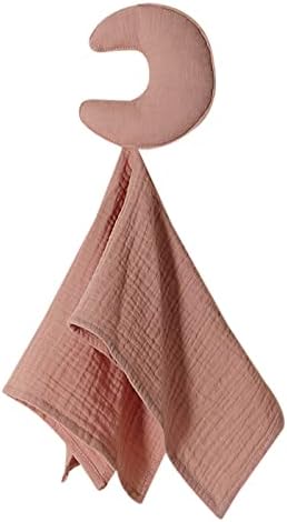 ZIGJOY Baby Comforter Blanket Muslin Cotton Baby Security Blanket Baby Lovey for Boy Girl Unisex Gift for Infant Newborn Toddler Star Pink