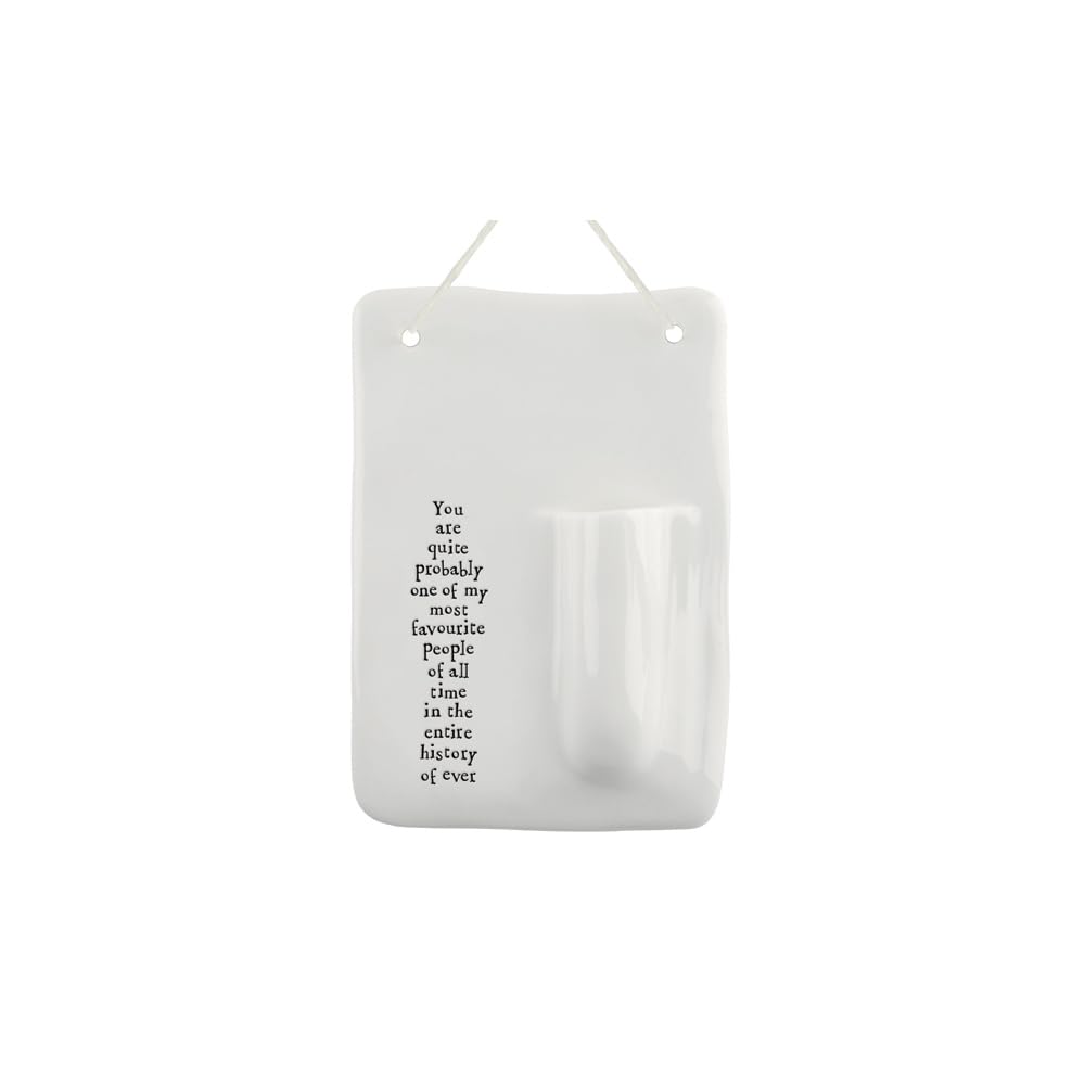 Porcelain Wall Vase Flower Indoor Modern Decor White Gift Favourite People Ever