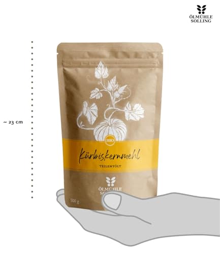 Foto von Kürbiskernmehl teilentöl feingemahlen Ölmühle Solling 500g