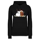 Coole Geschenkidee für Damen: Der tailliert geschnittene Damen Hoodie (80% Baumwolle, 20% Polyester) lässt durch den tollen Aufdruck das Herz jeder Frau schneller schlagen