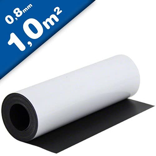 Foglio Magnetico Bianco Opaco 0.4mm 1x1m - Permanente, Flessibile, Stampabile, Per Lavagne O Pubblicità - Foto 8