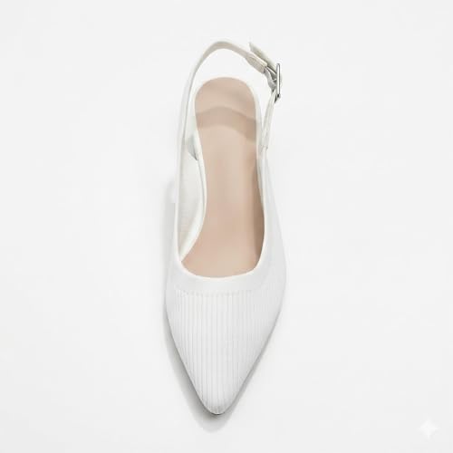 Image of youngshow Women's Slingback Kitten Heels for Work