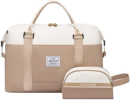 LOVEVOOK Weekender Bag for Women Cute Travel Tote Bag Gym Duffel Bag with Toiletry Bag Carry On Bag Overnight Hospital Bag