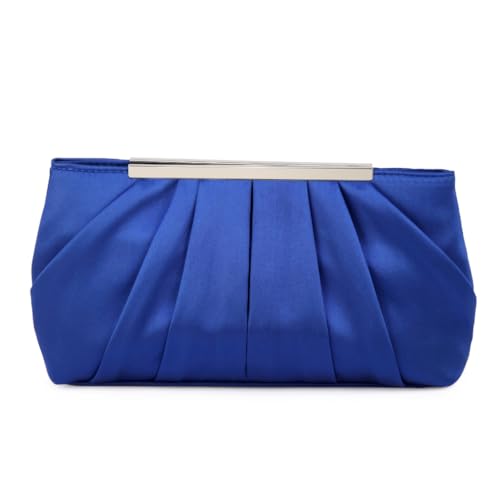 Sac à main soirée formelle au design plissé raffiné avec chaîne