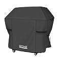 ULTCOVER Waterproof Grill Cover 58 inch, Heavy Duty BBQ Cover for 3-5 Burner Outdoor Gas Barbecue Grill, Black