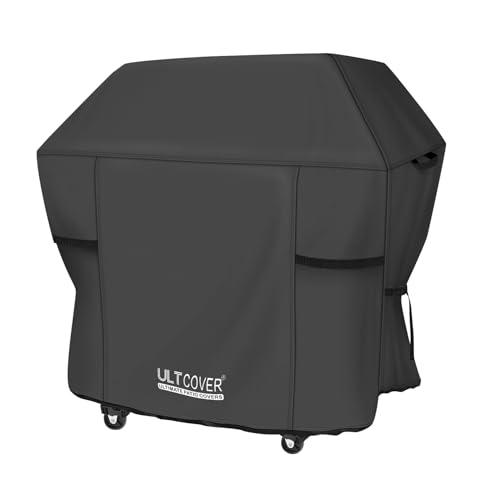 ULTCOVER Waterproof Grill Cover 48 inch Heavy Duty BBQ Cover for 2-3 Burners Outdoor Gas Barbecue Grill Black
