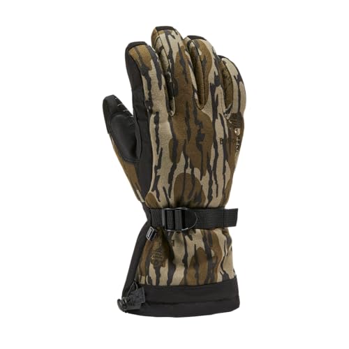 Carhartt Men's Hunt Waterproof Insulated Camo Gauntlet Glove, Mossy Oak Original Bottomlands, Large