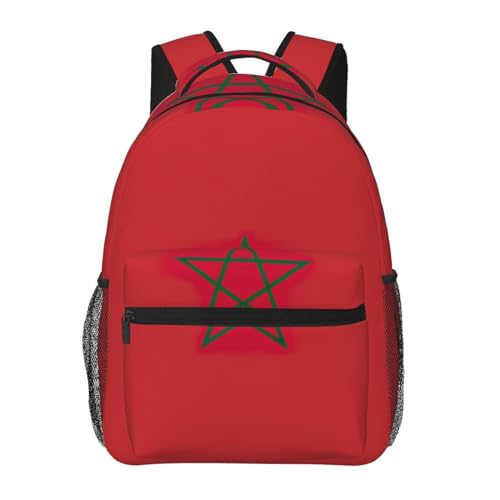 Sac à dos toile Maroc OdDdot léger noir pour ordinateur et sport mixte