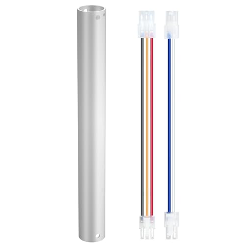 KAPOEFAN 24 Inch Ceiling Fan Extension Downrod and Wires,Ceiling Fan