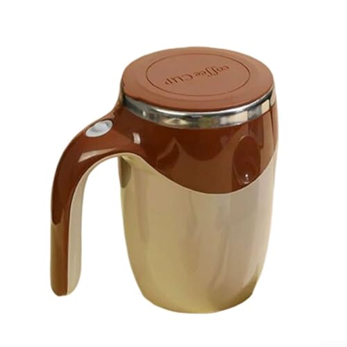 Spelonify Taza de café eléctrica con un botón de mezcla automática, recargable por USB, taza de acero inoxidable 304 para el hogar u oficina, caliente y (marrón) Spelonify Taza de café eléctrica con un botón de mezcla automática, recargable por USB, taza de acero inoxidable 304 para el hogar u oficina, caliente y (marrón)