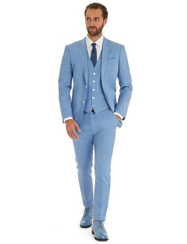 Costume homme deux boutons coupe tailleur chic gilet et pantalon haut de gamme