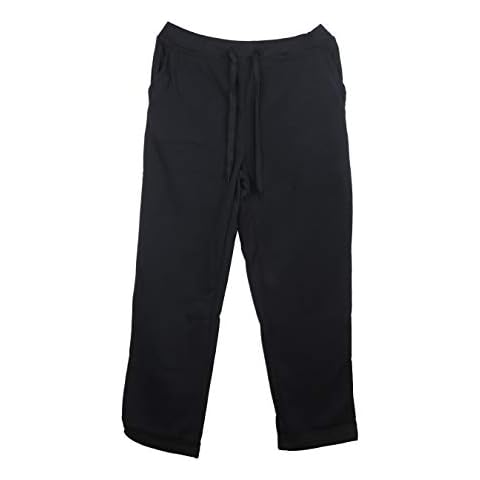 Women's Fleece Lounge Pants Cotton Sweatpants w/Pockets Size M-XXL New (Black, L) Cover