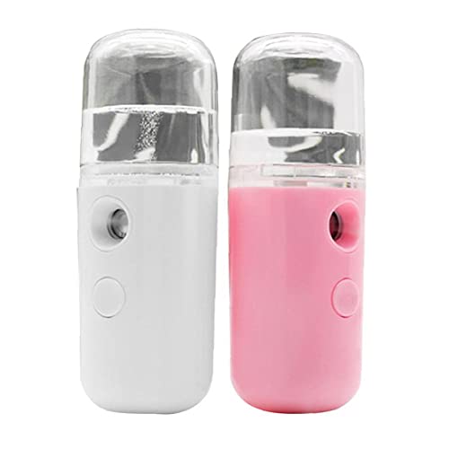 Nano mist spuitmis mini gezichtsmist stoomboot hydraterende USB oplaadbare draagbare witte roze voor hydraterende… - Image 5