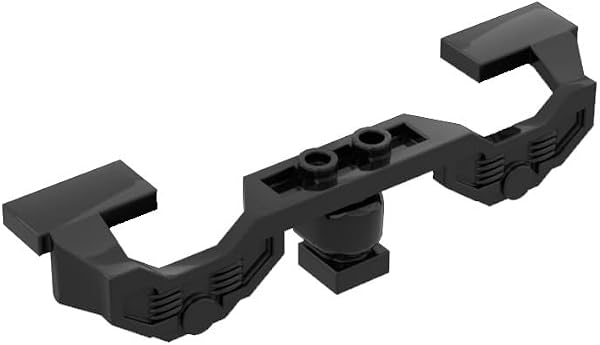 18 Piece Train Motor 9V Decorative Side with Closed Hub Points, Black, Compatible with Lego Parts 2871 - 1