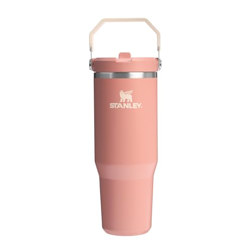 Stanley Flip Straw Tumbler 1.0 Gourde Avec Paille 0.89L - Froid Pendant 12 Heures - Gourde Isotherme - Sans BPA - Thermos Facile à Transporter - Va au Lave-Vaisselle - Sienna