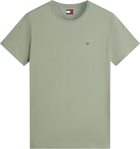 Tommy Jeans Herren TJM Xslim Jersey Tee Dm0Dm04411 S/S T-Shirt, Grün (Spring Olive), XXL 5