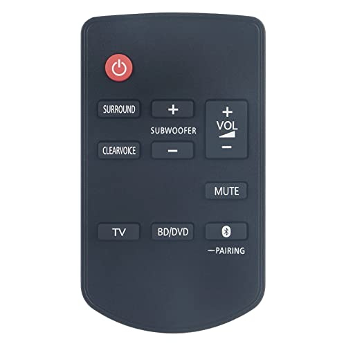 N2QAYC000103 Remote Replaced for PANASONIC Sound Bar SC-HTB18 SC-HTB18EB SC-HTB18GN SC-HTB18EB-K SC-HTB18GJ-K SBHTB18 SCHTB18 SCHTB18EB SC-HTB18-EB SCHTB18EB-K SCHTB18EG SC-HTB18-EG SCHTB18GN SUHTB18