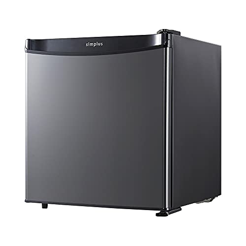 simplus 1ドア冷蔵庫 45L 霜取り機能付 SP-47L1-BM メタリックブラック 小型 シンプラス