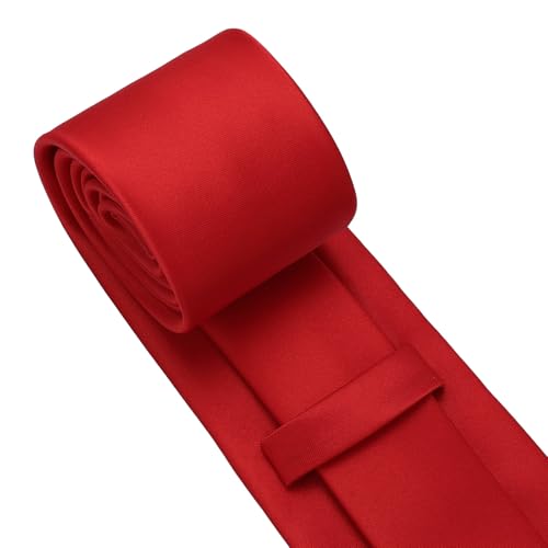 Image of PenSee Men's Tie Set Solid Pure Color 3.15 inch (8CM) Classic Formal Plain Necktie and Pocket Square Set For Men