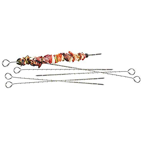 Rome's #2029 Set of 6 Kebab Skewer, Chrome Plated Steel