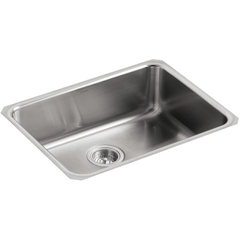 KOHLER K-3332-NA Undertone extra große quadratische Unterbauspüle Küchenspüle Edelstahl Cover