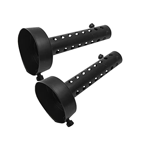 Baceyong Silenciador de escape universal para motocicleta de 2 piezas de 60 mm, silenciador de escape universal para motocicleta, silenciador de escape DB Killer, negro