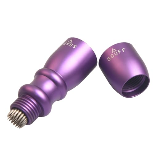 LAKE OF FIRE 3-in-1 Snooker Pool Cue Tips, Cue Tip Stick Shaper Billiard Pool Cue Accessories Tool Scuffer/Aerator (Purple)