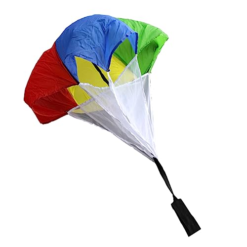 BESPORTBLE Rainbow Parachute Gym Class Boys and Girls Running Equipment Strength Physical Fitness Umbrella Training Parachute for Endurance and Speed