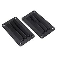 Akozon Lüftungsgitter für Wohnmobile, 2pcs RV-Lüftungen Professioneller Lüftungsauslass für Bad und Büro Mesh-Gitter für Boot, Yacht, Zuhause (Schwarz)