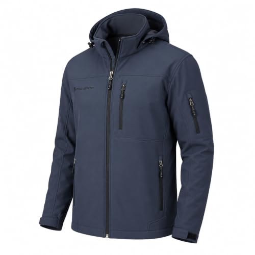 Free Country Mens Softshell Jacket Water & Wind Resistant Insulated and Warm Fleece Lined Rain Hiking Winter Coat for Men-Storm-Size XXL