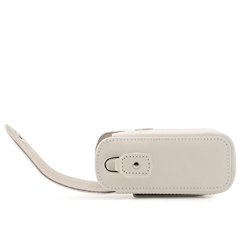 Megagear MG1416 Canon PowerShot G7 X Mark II, G7 X Leather Camera Case with Strap, White