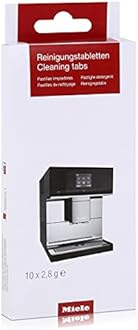Miele Original Cleaning Tablets for Coffee Machines, Removes Oil and Residue, 10 Tablets