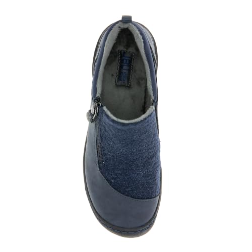 Image of JBU Women's Elodie Comfortable Casual Flexible Arch Support APMA Accepted Side-Zip Walking Flat