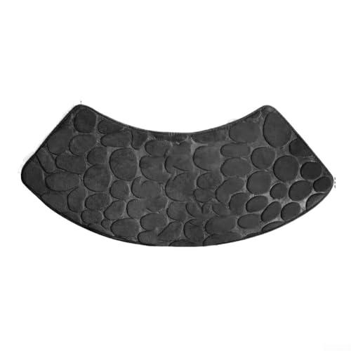 Tapis de douche incurvé avec fond doux, absorbant et antidérapant, construction en polyester lavable, convient pour la salle de bain, la douche et la...