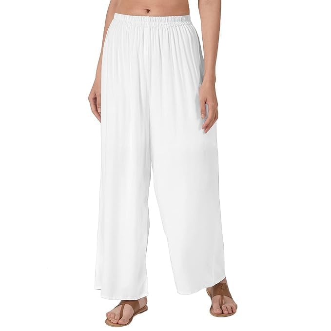 shopyidol Rayon Palazzo for Girls | Traditional Ethnic Wear Palazoo for Women | Relaxed Fit Bottom Wear Casual Palazo for Woman & Girls, Size -3XL-picture-41