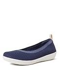 Clarks Damen Geschlossene Ballerinas, Blau (Navy), 38 EU