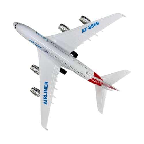 Image of Breatoi ! 1:400 Scale Die-Cast Airliner - Pullback Toy Plane With Lights & Sounds | Premium Collectible Model, White