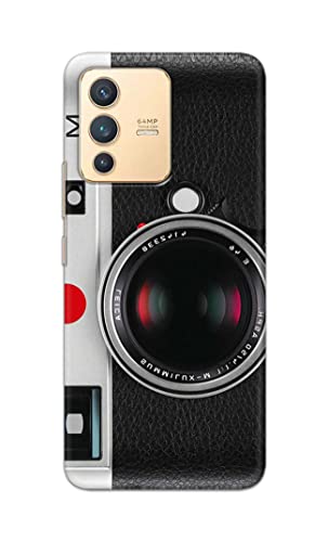 Image of Printed Hard Back Cover Case for Vivo V23 5G Back Cover (Vintage Camera) -1302