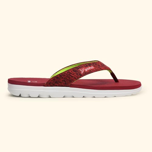 Image of YOHO Fauna 002 V-Strap Slippers for Women | Lightweight EVA Comfort | Platform Sole | Breathable Fabric Upper | Shock Absorption | Water-Resistant | Easy to Style