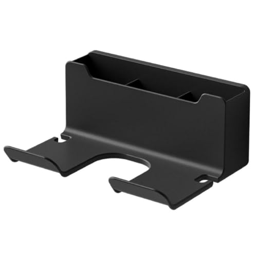 QMQJIA Space Saving Hair Dryer Storage Rack Wall Mounted Hair Dryer Holder Multifunctional Blower Bracket Hair Dryer Rack Wall Mounted Hair Dryer Holder Space Saving Stand Waterproof Hair Dryer Shelf