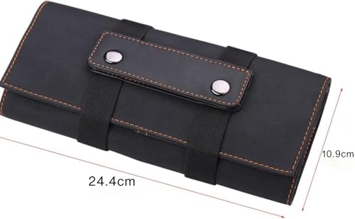 Aufbewahrungsbeutel für Haarschneide-Instrumente, Scheren-Aufbewahrungstasche für Frisöre, weicher Stoff, Farbe: Schwarz (1er Pack)