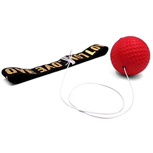 FreeLeben Ballon de réflexe de Boxe amélioré, Ballon de Vitesse de Formation de Boxe Portable avec Bandeau pour entraînement de Vitesse MMA Cadeau Adulte/Enfant Cover