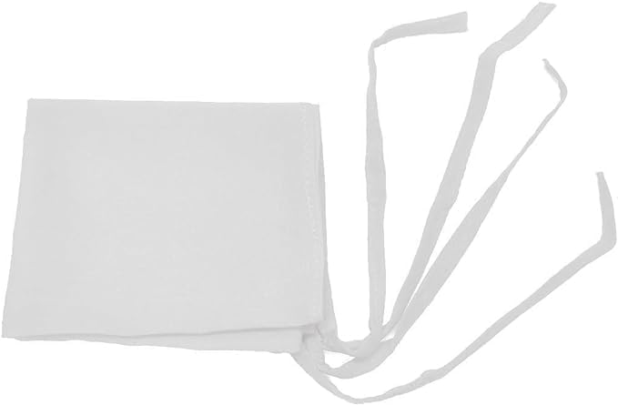 Cotton 4 Tani Patka - Four Tani/Strings/Taniyan Wala Patka/Sikh Kids & Boys Dastaar/Bandana - Pack of 2 (White), White, Medium