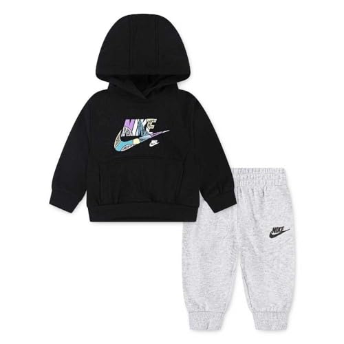 Nike Mixte Enfant B NSW OUTSIDE TL FT PANT SET, Light Smoke Grey Heather, 3 Ans EU