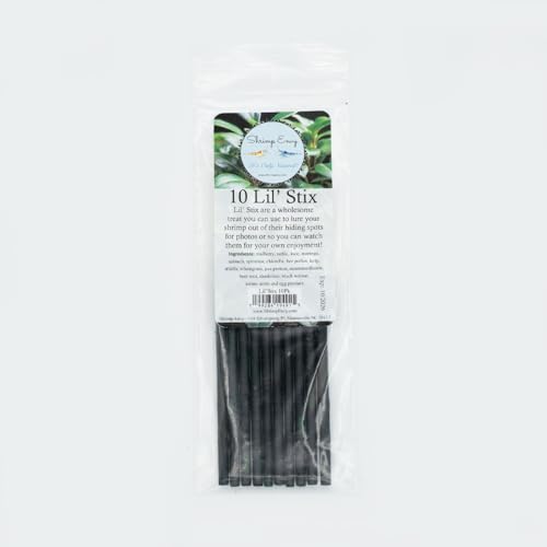 Image of Shrimp Stix by ShrimpEnvy - Aquarium Lollies Food for Fish Snail Crab Invertebrates (Lil' Stix (10pcs x 4 inches))