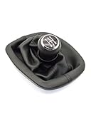 ZGHQHCDRH Pomos Palanca Cambios Para Passat B5 1996-2005 Perilla Palanca Cambios Coche MT 5 Velocidades Bota Polaina Con Collares 12MM