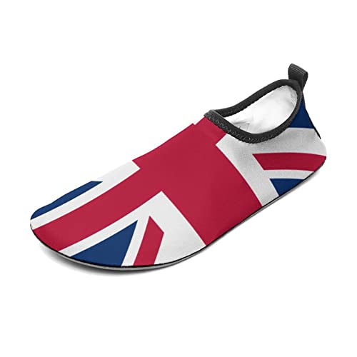 Calculay British Flag Water Shoes, Beach Shoes for Men and Women, Swimming Pool Yoga, Surfing Sneakers