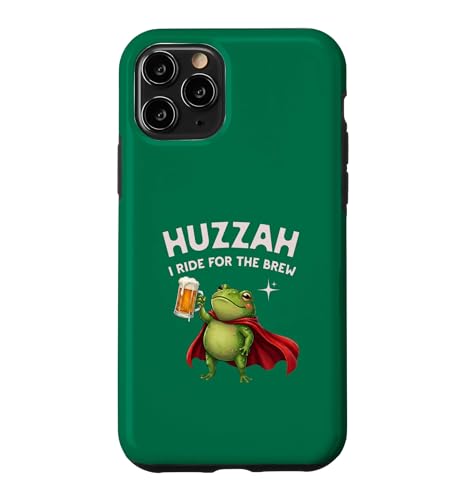 �t�@�j�[�t���b�O�i�C�gHuzzah I Ride For The Brew Beer �t�@���W���[�N �X�}�z�P�[�X iPhone 11 Pro �p