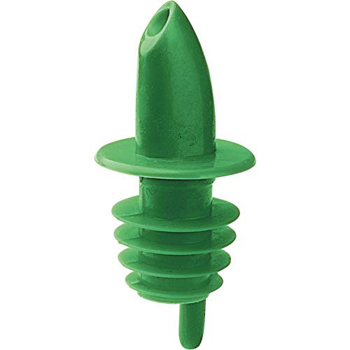 (12-PCS-Green) Free Flow Liquor Pourers Bottle Pour Spouts Speed Pourers