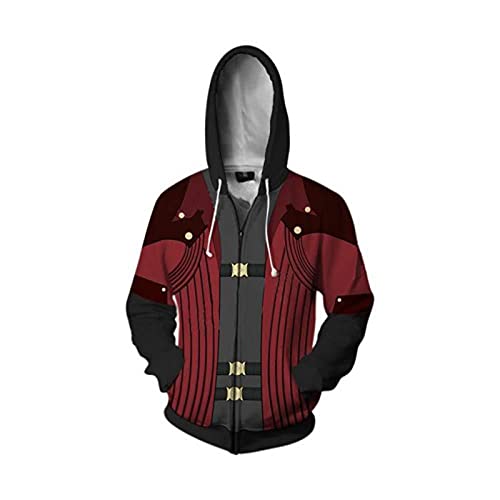2021 New Men's Unsiex Devil May Cry5 Hoodie May Cry Print Hoodies Sweatshirt Jacket Top (Color : Devil May Cry, Size : XXL)